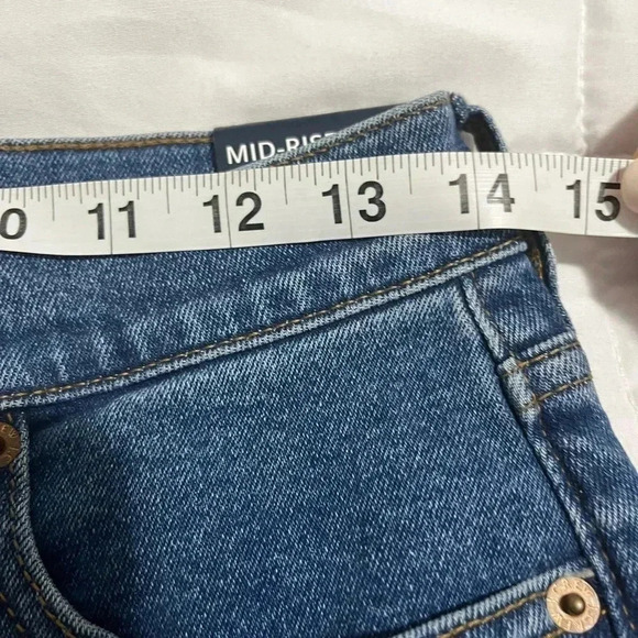 J Crew Jeans Flare Cropped Midrise All Day Stretch Denim Blue NWT Size 27 - Picture 10 of 12